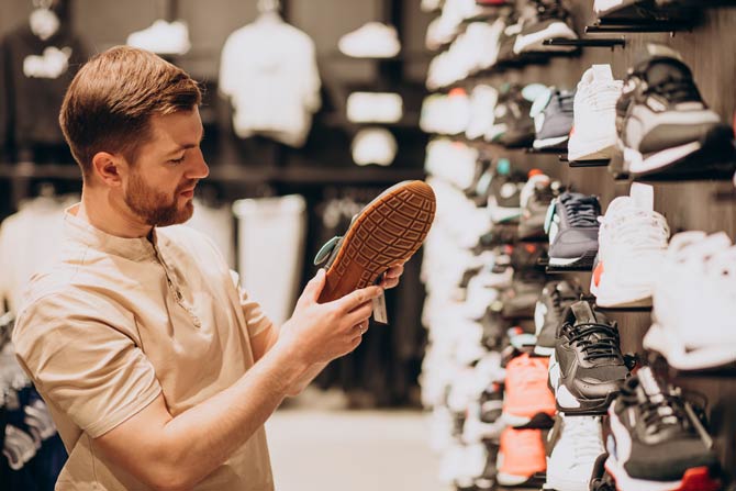 Auf die Wahl der Schuhe achten