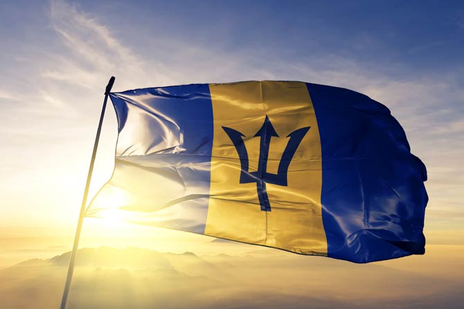 Barbados Flagge