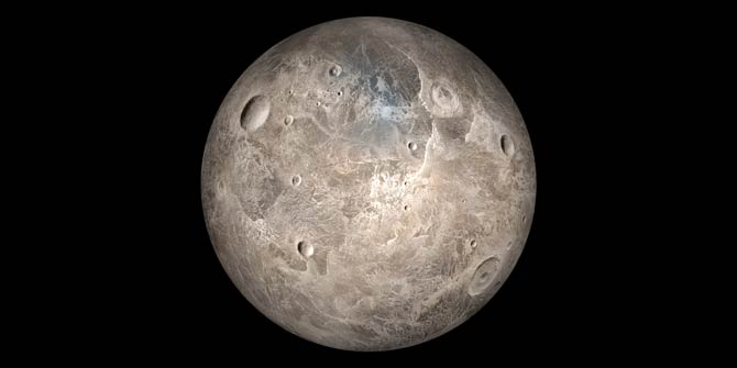 Ceres als größter Himmelskörper im Hauptasteroidengürtel