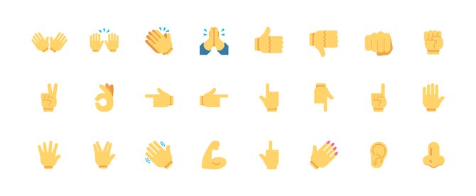 Emojis Handgesten