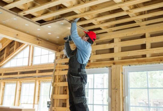Hausbaus mit Holz