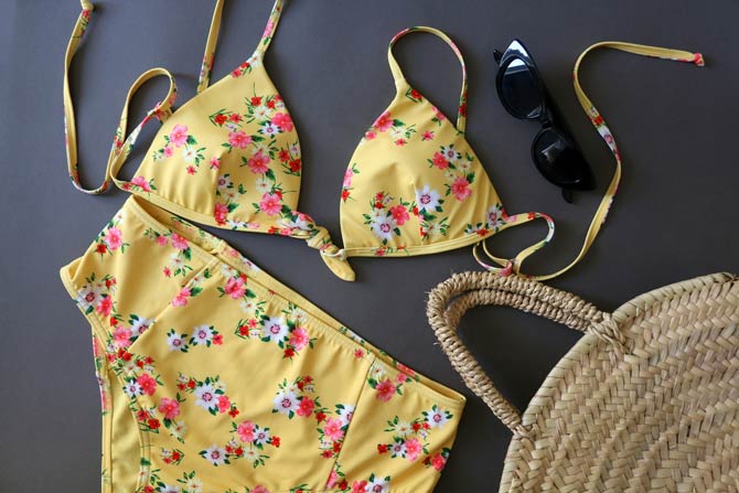 High Waist Bikini mit Top