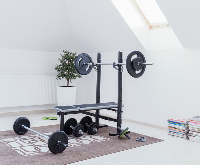 Home Gym im spartanischen Stil