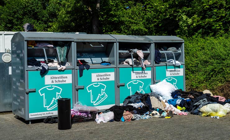 Immer weniger Altkleidercontainer in Deutschland