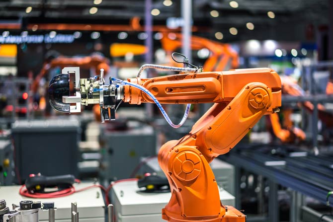 Industrial robot material handling