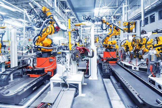 Industrial robot processing operations