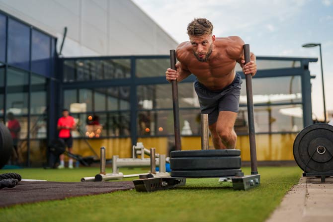 Krafttraining mit schweren Gewichten