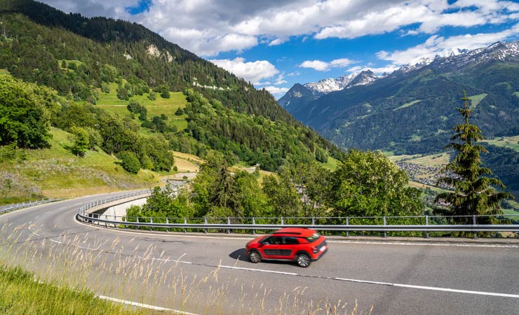 Mit dem Auto durch die Schweiz