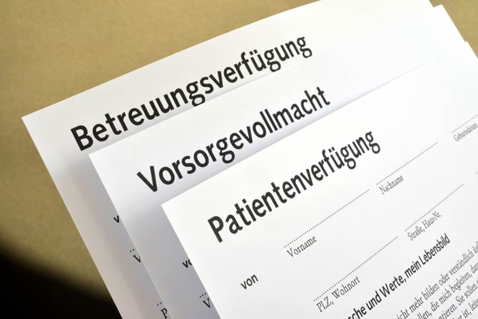 Patientenverfügung und Vorsorgevollmacht