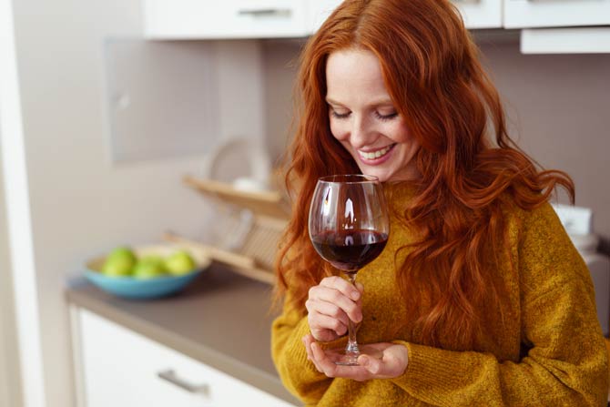 Rotwein enthält eine Vielzahl von Antioxidantien