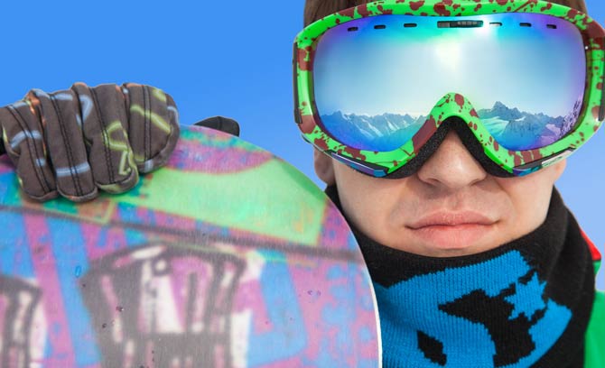 Snowboard Brille