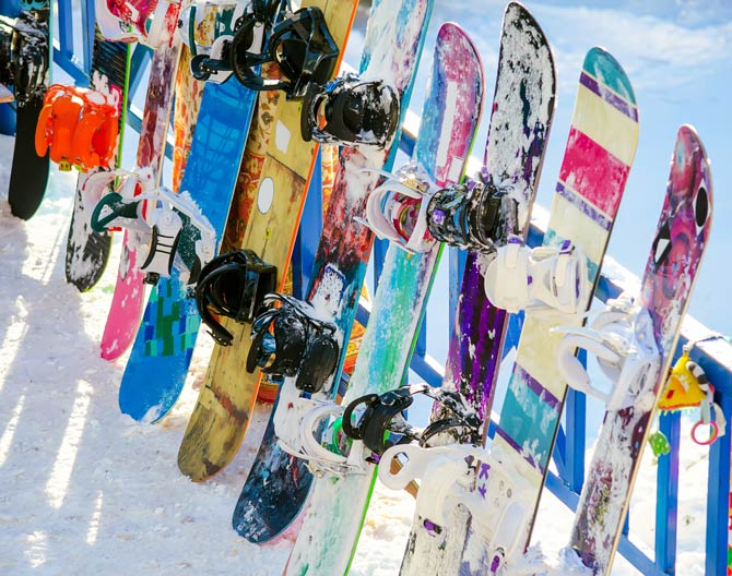 Das Snowboard ist der wichtigste Teil der Ausrüstung