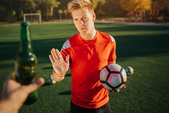 Sportler sollten auf Alkohol verzichten