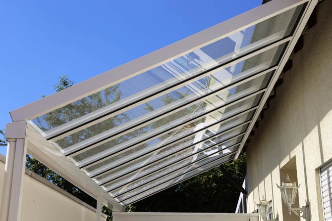 Terrassenüberdachung aus Aluminium