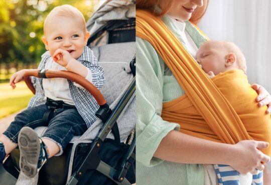 Trage oder Kinderwagen