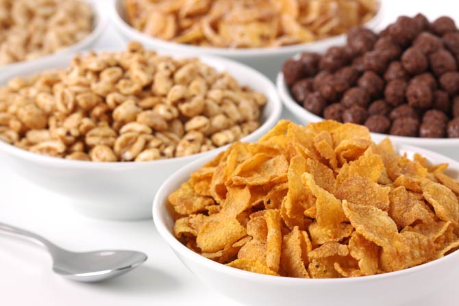 Unterschiedliche Cerealien-Produkte