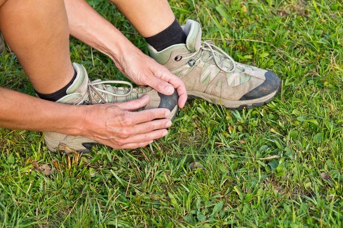 Verhornungen bei zu engen Schuhen