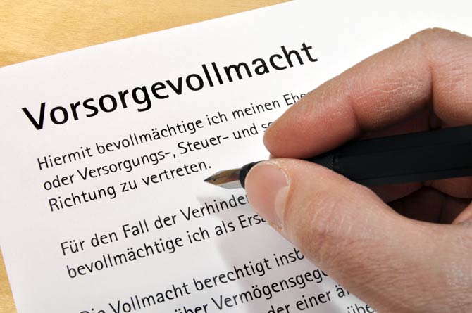 Vorsorgevollmacht